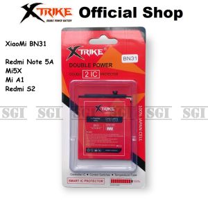 Baterai Xtrike Double Power XiaoMi BN31 Redmi Note 5A Mi5X Mi A1 5X S2 Handphone HP Dual BN 31 Batre Batrai Battery