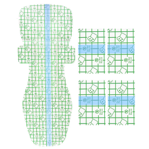 Water Resistant Swimming Sanitary Pad with Wing Adhesive Swim Sanitary Patches for Women Swimming Pool Beach Activity