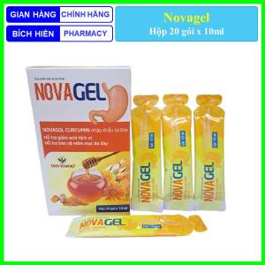 Novagel hộp 20 gói x 10ml giúp giảm nguy cơ viêm loét dạ dày tá tràng