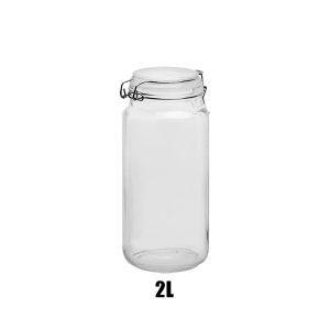 2L 3L 5L Glass Jar with Airtight Lid Leak Proof Kitchen Storage Solution for Dry Goods