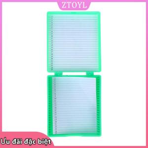 🎀ZTOYL✨ 4 màu nhựa kính hiển vi Kính trượt hộp 25 cái sinh học lát lưu trữ trường hợp chủ cho chuẩn bị Kính hiển vi Slide