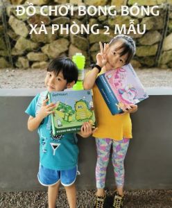 Đồ chơi bong bóng xà phòng hai mẫu Kỳ lân khủng long chơi vận động thể thao ngoài trời TOI bubble