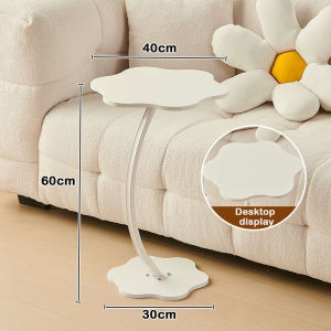 THEOMNIDESK Modern Minimalism Side Table Living Room Cream Style Flower Coffee Table Bedroom Light Luxury Bedside Table