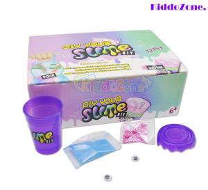 KiddoZone Slime Crystal Mud Set DIY Color Mud Toys Super Soft Non-Sticky Gift for Boys Girls
