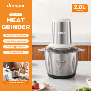Dreepor Heavy Duty 2-Speed Electric Meat Grinder 2L Capacity Stainless Steel Blade Food Chopper