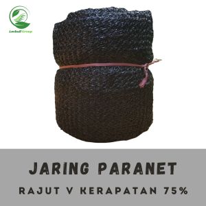Jaring Paranet 75% Rajut v Lebar 3 Meter Panjang 5 Meter Hitam Polos Belum Ada List Pinggir
