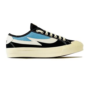 Sneakers Zirotz Pria Wanita Low Flash Blue Neval Outsole White 36-44 Casual Oldskool Cloud OX Sepatu Casual Mittern Storm List Putih Biru