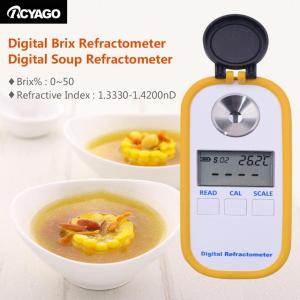 2019 New Digital 0-90% Brix Refractometer - Sugar in Wine Concentration - Refractive Index - Range: 0-90% Brix - Resolution: ±0.1% Brix - Accuracy: ±0.2% Brix - Automatic Temperature Compensation - Quick Measurement - Stainless Steel Rin Sample Cell