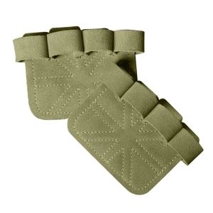 TRANQUIL HUT 1Pair Leather Body Building Half Finger Dumbbell Pull-Ups Training Gym Hand Grip Hand Grips Gloves Hand Gloves Protection Gloves