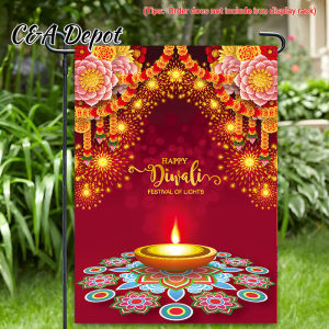[Deepavali Decorations]Unique Design 3D Carpets For Living Room Happy Deepavali Floor Mat Indian  Rangoli Kolam Diwali Festival Crystal Velvet Rug Anti-slip Kitchen Entrance Door Mat Home Decor 50x80cm / 80x160cm