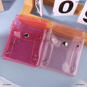 [COD] yixiayun Mini make-up bag cute sequined transparent lipstick bag pink key chain make-up bag case