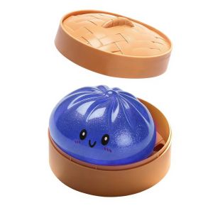 GONOVO Bóng bột mềm Đồ chơi bóp hình bánh bao hấp Độ đàn hồi thấp Có thể bóp được Đồ chơi hồi phục chậm Trẻ em Người lớn Hình Dáng Thực Tế Đồ chơi giảm căng thẳng cảm giác Máy tính để bàn văn phòng tại nhà
