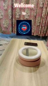 Lampu Selfie Live G3 Foldable LED Selfie Ring Light Desk Phone Video Photography Ring Lamp for Makeup Live Streaming