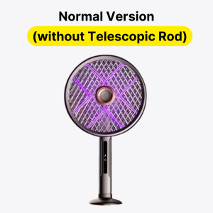 ✅2026 NEW✅ JOMO Electric Mosquito Swatter Extendable Mosquito Killer Racket USB Rechargeable LED Mosquito Trap