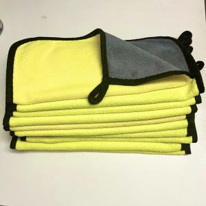 Sỉ 10 Khăn Lau Đa Năng 30x30 30X60 Dày 2 Mặt Vàng Xám Thấm Hút Tốt Lau Rửa Xe Vệ Sinh Vật Dụng Gia Đình Nhà Bếp