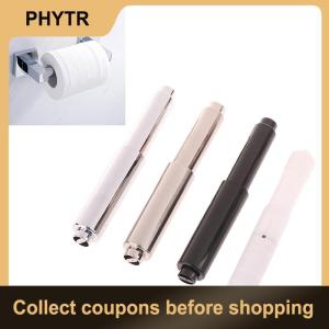 【PHYTR】 Telescopic Tissue Roll Toilet Paper Stick Plastic Towel Holder Roller Retractable Spring Rod