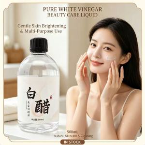 Pure White Vinegar Beauty Care Liquid Gentle Skin Brightening Multi‑Purpose Cleaning & Skincare 500mL