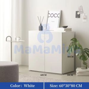 MaMaMiya Wooden Sideboard Storage Cabinet With Door Living Room Cabinet Bedroom Large Capacity Multifunctional Cabinet