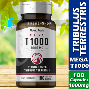 MEGA T1000 Tribulus Max 1000mg (per Serving) x 100 Capsules Tribulus Terrestris Extract Supplement