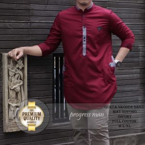 Baju Muslim Pria / Koko Qurta Pakaian Katun / Koko Premium KATUN TOYOBO IMPORT LENGAN 3/4 Baju Koko Kurta Premium Quality