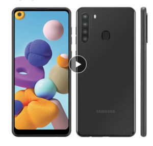 Original Samsung Galaxy A21 Octa Core 6.5 Inches 3GB RAM 32GB ROM 16MP Quad Camera LTE Android Smartphone Unlocked Cellphone