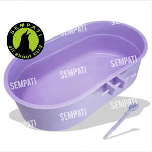 SEMPATI Cepuk Tempat Makan Minum Oval Plastik By Sempati TM K2O TM K2 Oval TM Wadah Pakan Burung Merpati Perkutut Derkuku Tekukur Dara Ayam Bebek Unggas