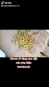 Khoen bạc s925 xi vàng làm vòng handmade