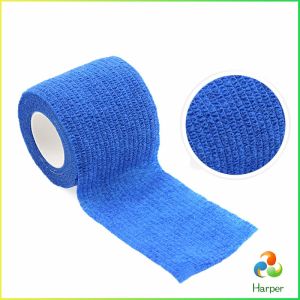 Harper ผ้าล็อค ผ้าพันแผล เทปพันแผลแบบยืดหยุ่น เทปพันออกกำลังกาย ขนาด 4.5m Non-Woven Bandage
