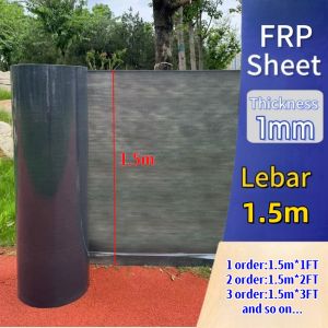 Anti UV Greenhouse Flat Transparent Roof Awning Sheet Firm /  ATAP Cerah Lutsinar Rata 1mm Bumbung Jubin Telus / FRP透明采光板1mm