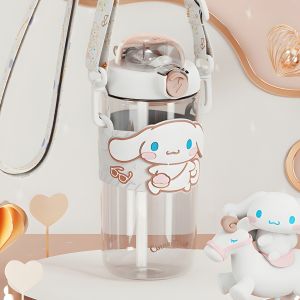 [Claire] Botol Minum Anak Sanrio / Botol Minum Anak Kapasitas 600ml / Botol Minum Anak Lucu / Free Sticker & Aksesoris Lucu