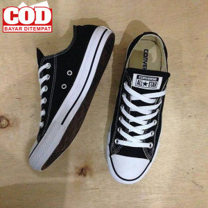 The Best Sepatu Conver607 All Star Hitam New Premium Sepatu Sekolah Terkini Bisa Cod FREE KAOS KAKI