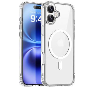 Original Transparent Phone Case For iPhone 17 Air 16 15 14 13 12 11 Pro Max Plus 16e E Magsafe Silicone Cover Funda