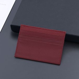 TC BW-056 Genuine Cow Hide Leather Slim Card Holder For Men Women