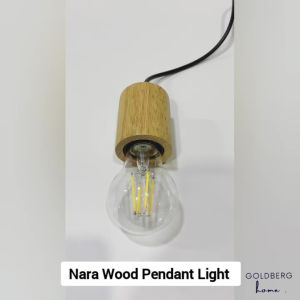 Goldberg Home Nara Wood Pendant light 7CM - Bedroom Living room light
