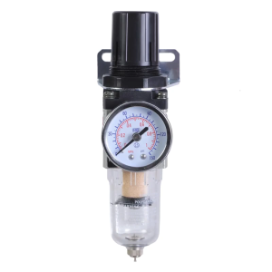 Small 1/4inch Air Compressor Water Separators Pressure Control Device Includes Ball Valves & Clear Cup for Pneumatic