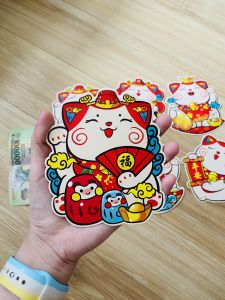 Combo 6 bao lì xì tết - 6 Bao lì xì mèo thần tài đủ mẫu Phúc Lộc Tài - có sẵn tại HCM