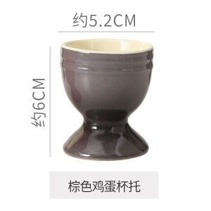 #Hot selling# Creative tall round egg cup personalized and colorful kiln-fired ceramic egg holder practical for restaurant and home use CQ Home
