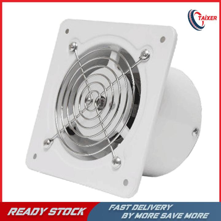 Taixer 4 inch Exhaust Fan Wall Mounted High Speed Ventilation Fan ...