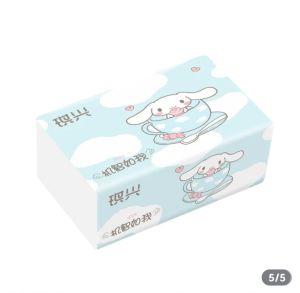 Jb Seller /Kertas tisu pulpa Kayu Warna Putih asli haiwan peliharaan kartun 3 lapisan Tebal 11.8cm x 17.5cm tisu berat 83gram sepack | 20 pek  dgn 30 pek setiap kotak