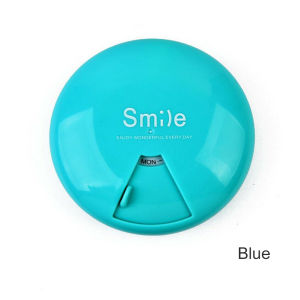 Mini Small Portable Travel Pill Box Round Cases Container Organizer Storage Tablets 7 Days 7 Grids Vitamin Pills Medicine