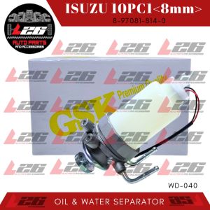 8mm Isuzu 10PC1 FUEL PUMP ASSEMBLY FUEL & WATER SEPARATOR WD-040 8-97081-814-0 GSK BRAND