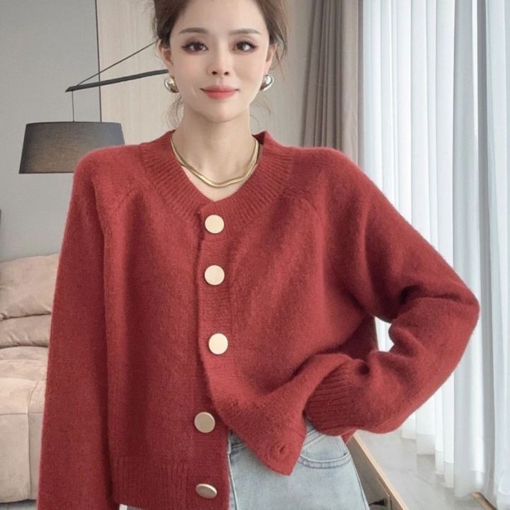 Knitted Cardigan Women Korean Style Fashionable Casual Loose Long-sleeved  Cardigan Lazada PH
