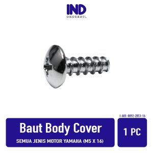 Baut Body Cover Semua Jenis Motor Yamaha M5 x 16 Baud Bodi Cacing Philip Phillip Phillips Pilip 5x16 M5x15 M6