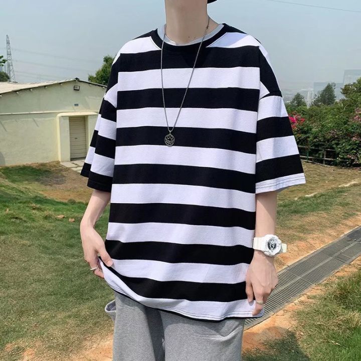 korean striped t shirt