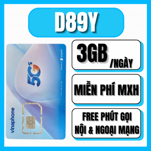 ( 90GB/THÁNG ) Sim Vinaphone Vào Mạng Nghe Gọi Free 1 Tháng Đầu Gói D89Y - Sim Giá Rẻ Cho Học Sinh Sinh Viên - Sim Chính Chủ Dùng Toàn Quốc . FREESHIP - CHƯA KÍCH HOẠT.