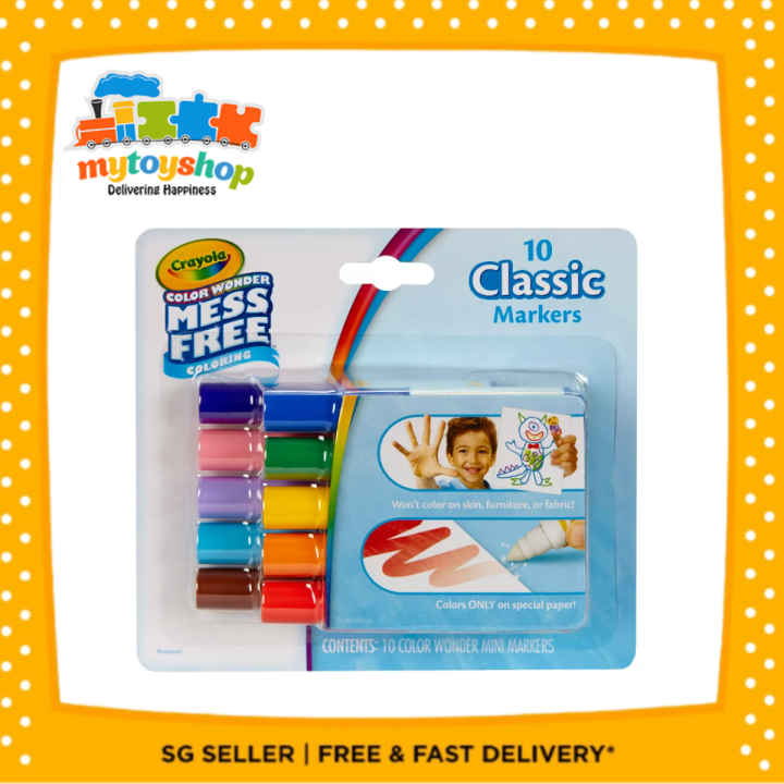 Crayola mess free 10ct classic markers lazada singapore