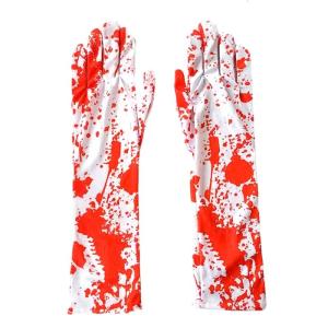 1/2Pcs Horrific Bloody Gloves Thigh High Stockings Halloween Bloody Stockings Halloween Cosplay Costumes Accessories