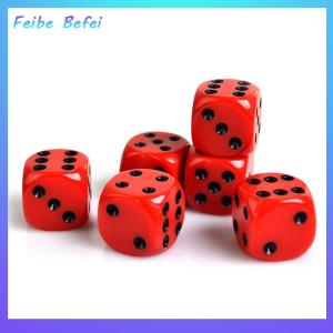 [Feibe Befei] 10pcs Acrylic 16mm Red Black Round Corner High Quality Boutique Game