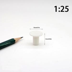 QUANSEN 1 Piece 1 12 Dollhouse Mini Plush Sofa Chair Side Table Furniture Model For Doll House Decor Miniature Simulation Single Person Sofa