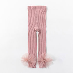 Denoswim quần nơ to dễ thương cho bé gái quần tất xuân thu trẻ em Quần legging vải bông siêu mềm dệt kim cho trẻ mới biết đi thân thiện với da